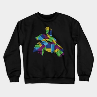 Funny giraffe colorful tshirt Crewneck Sweatshirt